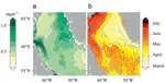 Physical controls and interannual variability of the Labrador Sea spring phytoplankton bloom in distinct regions