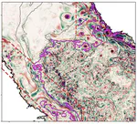 Sea ice effect on the Labrador Sea freshwater fluxes by (sub)mesoscale activity